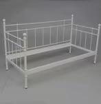 Ikea Linga bedframe - Wit metaal, Huis en Inrichting, Slaapkamer | Bedden, Gebruikt, Eenpersoons, 90 cm, 200 cm, Metaal, Wit, Ophalen