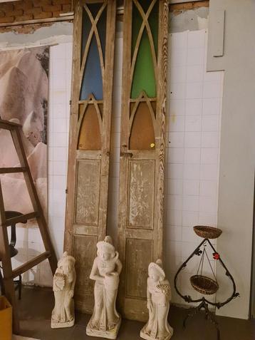 Oude Oost Europese Jugendstil deuren 306x42x4,5cm €285 beschikbaar voor biedingen