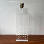 Jaren 70 vintage Italiaans design plexiglas tafellamp, Huis en Inrichting, Lampen | Tafellampen, Overige materialen, Ophalen of Verzenden
