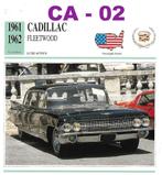 Ca2 Autokaart Cadillac Fleetwood ( 1961 - 1962 ), Ophalen of Verzenden, Zo goed als nieuw