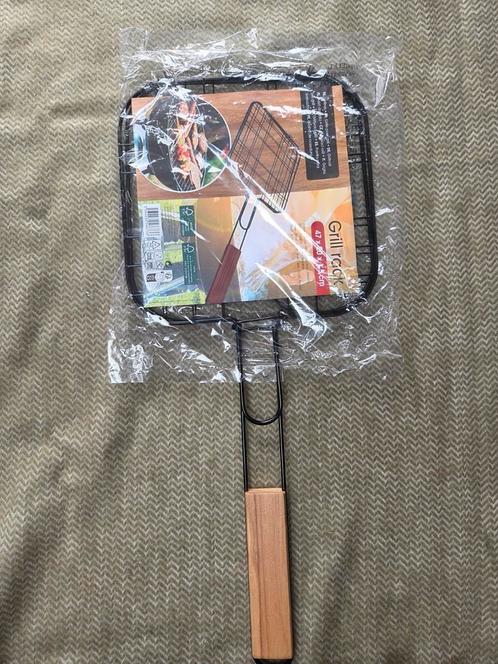 Grillrek BBQ Hout Handvat 47x20 cm Nieuw, Tuin en Terras, Barbecue-accessoires, Nieuw, Ophalen of Verzenden