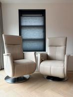 Set van 2 Prominent sta-op relax fauteuils (ZGAN!), Huis en Inrichting, Fauteuils, Minder dan 75 cm, Leer, Ophalen of Verzenden