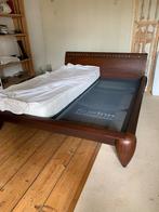 Twee persoons bed, 180 cm, Gebruikt, Bruin, 220 cm