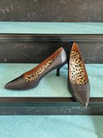 Vintage retro fifties sixties style zwarte leren pumps mt 41, Kleding | Dames, Pumps, What For, Zwart, Ophalen of Verzenden