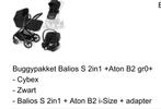 Cybex Balios S 3 in 1 Kinderwagen Zwart Nieuw, Kinderen en Baby's, Kinderwagens en Combinaties, Ophalen, Zo goed als nieuw, Overige merken