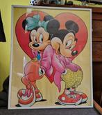 Mickey en Minnie Mouse poster van Disney/Verkerke uit 1987, Ophalen of Verzenden, Gebruikt, Rechthoekig Staand