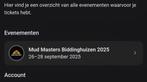 Mudmasters Biddinghuizen 27/09, Tickets en Kaartjes, Twee personen