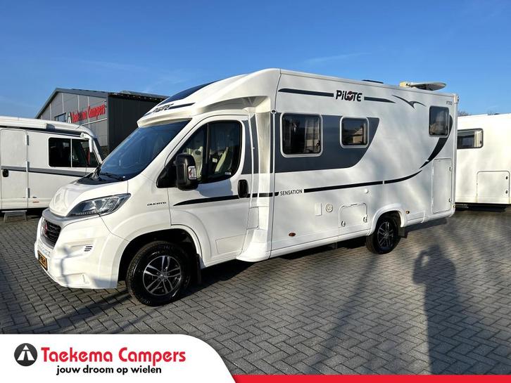 Pilote Sensation 700 P Lengte bedden/Euro-6/2018/XL-garage, Caravans en Kamperen, Campers, Bedrijf, tot en met 3, Half-integraal
