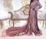 Ziana bruids lebsa met sleep takchita takshita caftan, Ophalen of Verzenden, Zo goed als nieuw, Blauw, Overige typen