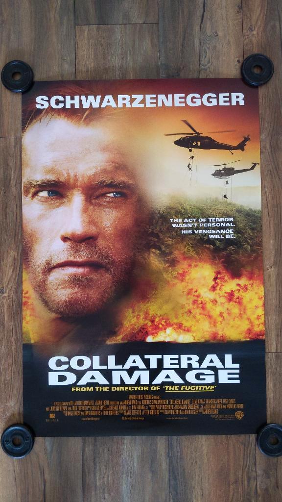 Collateral Damage film poster Arnold Schwarzenegger, Verzamelen, Posters, Nieuw, Film en Tv, Deurposter of groter, Rechthoekig Staand