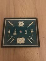 Maritieme Knopenlijst in Frame, Verzamelen, Scheepvaart, Ophalen of Verzenden, Zo goed als nieuw, Kaart, Foto of Prent