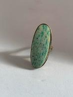 Amazoniet Edelsteenring - Maat 17, Sieraden, Tassen en Uiterlijk, Ringen, Overige materialen, Nieuw, Ophalen of Verzenden, 17 tot 18