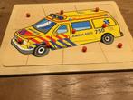Knopjes puzzel ambulance 9 stukjes, Ophalen