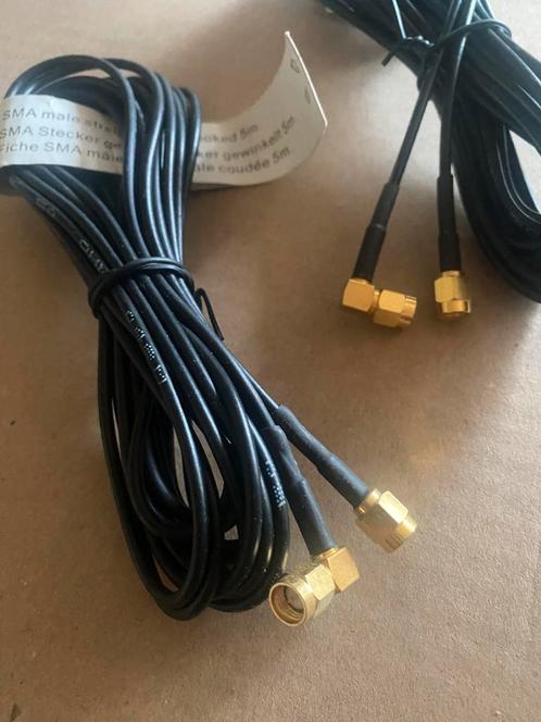 SMA Kabel male - haakse male 5 mtr, Audio, Tv en Foto, Audiokabels en Televisiekabels, Zo goed als nieuw, Ophalen of Verzenden
