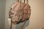 Cowboysbag leren schouder tas ruim model in goede staat, Verzenden, Gebruikt, Bruin, Schoudertasje