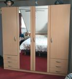 garderode kledingkast vier deurs, Huis en Inrichting, Kasten | Kledingkasten, Ophalen, Gebruikt, 200 cm of meer, 150 tot 200 cm