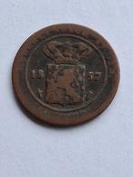 1/2 cent 1857 Nederlands indie # slechte munt #, Ophalen of Verzenden, Koning Willem III, Overige waardes, Losse munt