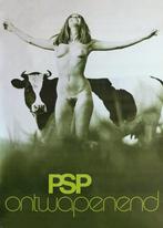 Verkiezingsposter (1971)‘Ontwapenend’ van de PSP, Verzamelen, Posters, Ophalen of Verzenden, Nieuw, A1 t/m A3, Rechthoekig Staand