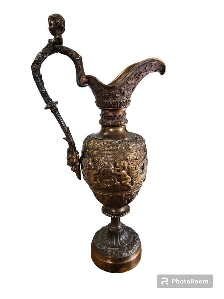 Renaissance antieke kruiken of kannen met engeltjes, kandela, Antiek en Kunst, Curiosa en Brocante, Ophalen of Verzenden