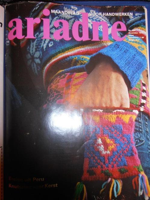 Ariadne handwerken december 1973 breien uit Peru, Boeken, Hobby en Vrije tijd, Zo goed als nieuw, Breien en Haken, Ophalen of Verzenden