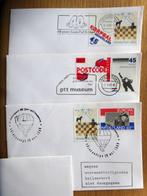 Enveloppen met postzegel en speciale dag afstempeling., Postzegels en Munten, Postzegels | Eerstedagenveloppen, Nederland, Beschreven