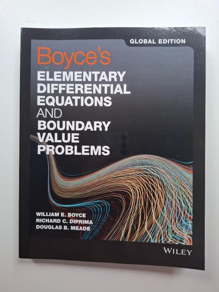 Boyce's Elementary Differential Equations, Global Edition, Boeken, Studieboeken en Cursussen, Nieuw, WO, Beta, Ophalen of Verzenden