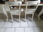 landelijke houten eetkamer stoelen 2st, Gebruikt, Ophalen of Verzenden