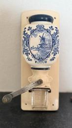 Vintage Koffiemolen met Delfts Blauw Motief, Antiek en Kunst, Ophalen of Verzenden