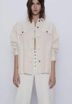 leuk shirt jacket overshirt corduroy Zara katoen mt XS, Ophalen, Zara, Zo goed als nieuw, Jasje