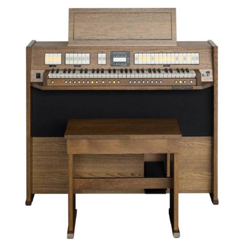 Johannes de Heer I Orgel Donker Eiken - met Bankje, Muziek en Instrumenten, Orgels, Gebruikt, Orgel, 2 klavieren, Ophalen of Verzenden