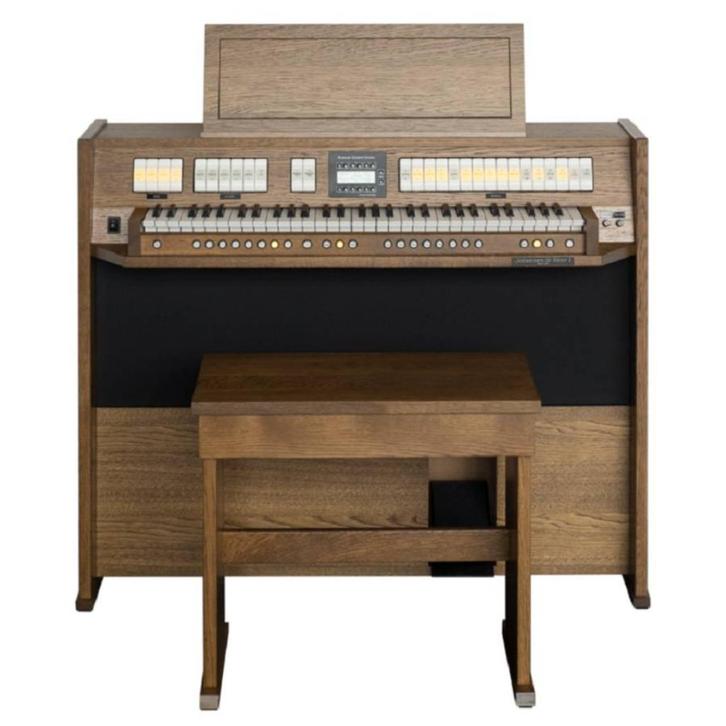 Johannes de Heer I Orgel Donker Eiken - met Bankje, Muziek en Instrumenten, Orgels, Gebruikt, Orgel, 2 klavieren, Ophalen of Verzenden