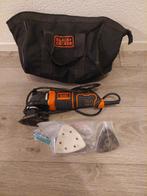 Black&Decker MT280 Multitool met Accessoires en Tas, Ophalen of Verzenden, Gebruikt