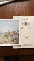 Elburg 1983 Map met 6 Aquarellen van Andries v d Beek, Ophalen of Verzenden
