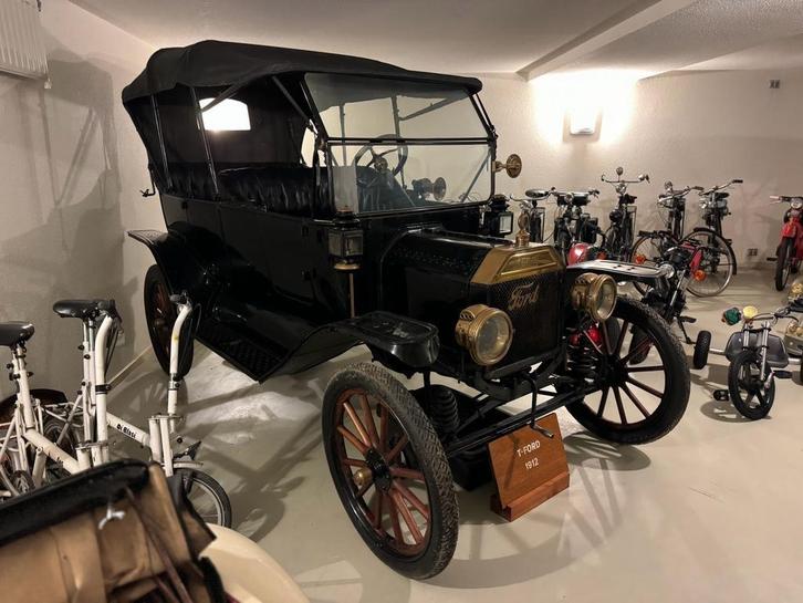 Ford model T 1912, Auto's, Oldtimers, Particulier, Ford, Benzine, Cabriolet, Handgeschakeld, Zwart, Zwart, Leder, Achterwielaandrijving