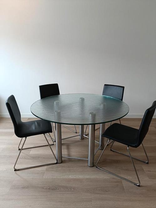 Mooie eettafel van Metaform, Huis en Inrichting, Complete eetkamers, Gebruikt, 4 tot 6 stoelen, Ophalen