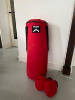 Outshock boksbal voor volwassenen incl handschoenen, Ophalen, Zo goed als nieuw, Bokszak