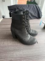 Zwarte Timberland Laarzen met Hak - Maat 39 als nieuw, Kleding | Dames, Ophalen of Verzenden, Gedragen, Zwart, Lage of Enkellaarzen