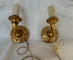 Vergulde Florentijnse wandlampen, Ophalen of Verzenden