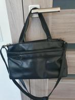 Zwarte schoudertas - handtas, Verzenden, Gebruikt, Zwart