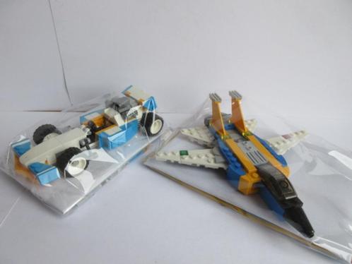 31072 Sportwagen en 31042 straaljager met bouwtekeningen, Kinderen en Baby's, Speelgoed | Duplo en Lego, Zo goed als nieuw, Lego