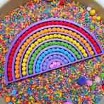 Regenboog vulvorm met mini pompommetjes - Paars, Ophalen of Verzenden, Ontdekken