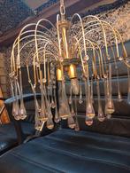 Vintage kroonluchter jaren 60, Ophalen of Verzenden, Gebruikt, Glas, Vintage