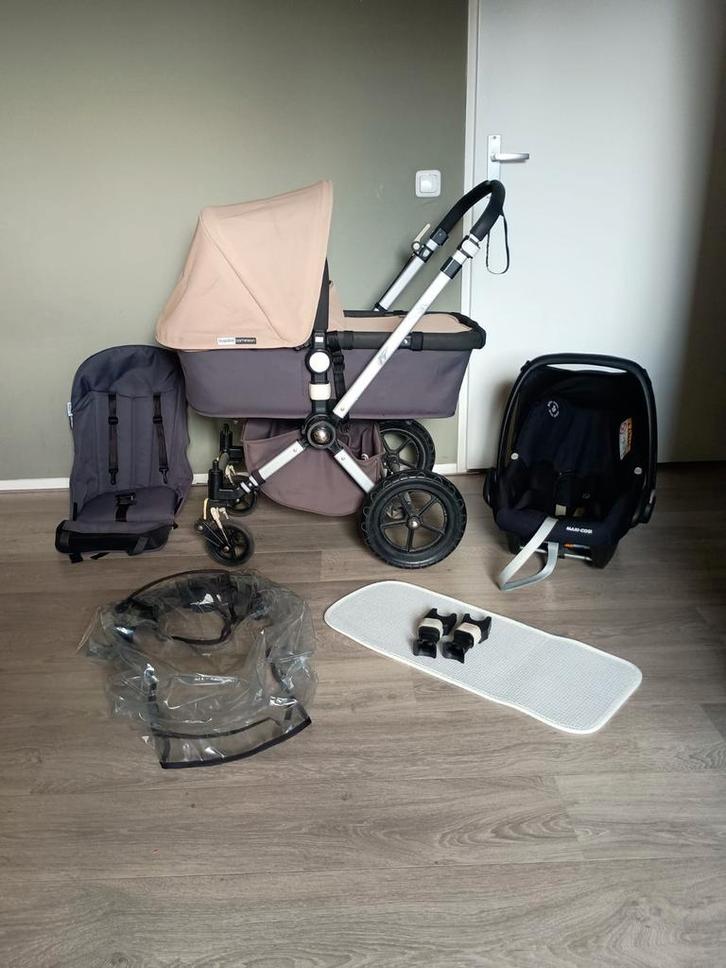 Mooie Bugaboo Cameleon 3 Grijs/ Beige + Maxi cosi!, Kinderen en Baby's, Kinderwagens en Combinaties, Zo goed als nieuw, Bugaboo