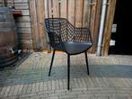 Webbing stoelen kunstof 6x binnen/buiten kuipstoel zwart, Ophalen, Zo goed als nieuw, Kunststof