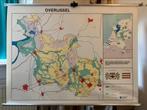 Schoolkaart Overijssel, Antiek en Kunst, Ophalen of Verzenden, Aardrijkskunde