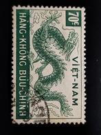 Vietnam Postzegel met Draak, Ophalen of Verzenden, Gestempeld, Zuidoost-Azië