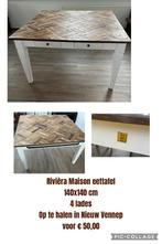 Eettafel Riviera Maison, Huis en Inrichting, Tafels | Eettafels, Gebruikt, Vierkant, Ophalen of Verzenden, Landelijk