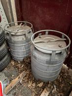2x RVS gamel / maischpan bierbrouwen / leger, Verzamelen, Militaria | Algemeen, Ophalen, Landmacht, Nederland
