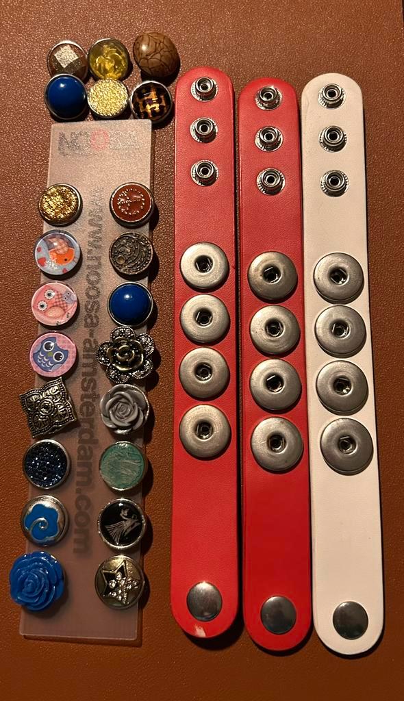 Noosa chunks en armbanden, Sieraden, Tassen en Uiterlijk, Bedels, Zo goed als nieuw, Overige merken, Overige materialen, 4 bedels of meer
