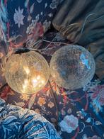 Glazen bol lamp / grote kerstbal / kerst verlichting, Huis en Inrichting, Lampen | Hanglampen, Ophalen of Verzenden, Zo goed als nieuw